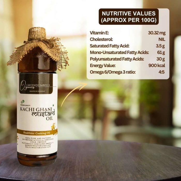 Wood Pressed Mustard Oil 1L – GreenDumbells Organics - Image 4