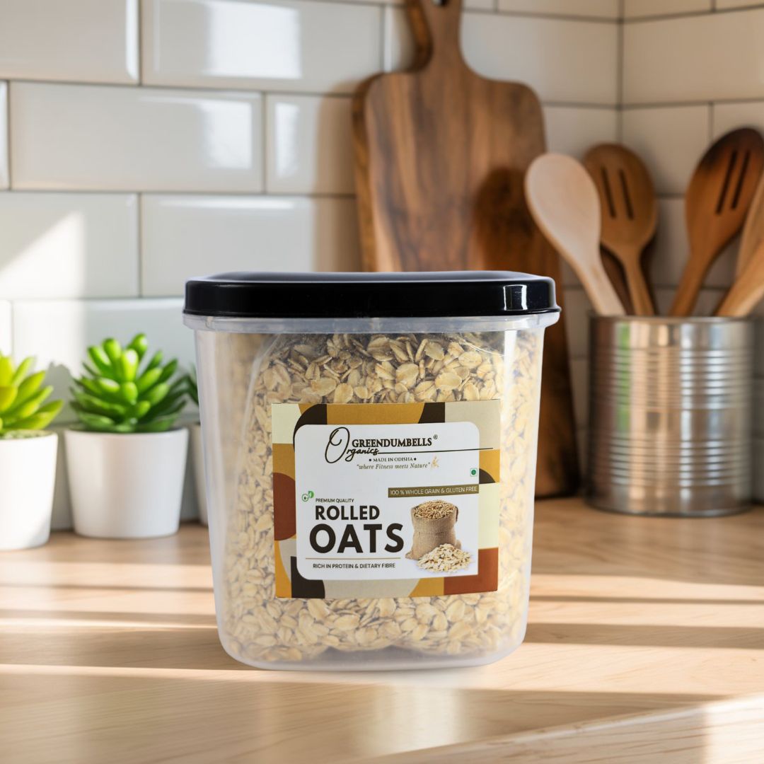 FI12 Jumbo Rolled Oats 850g | High Fibre & Protein | GreenDumbells - Image 1