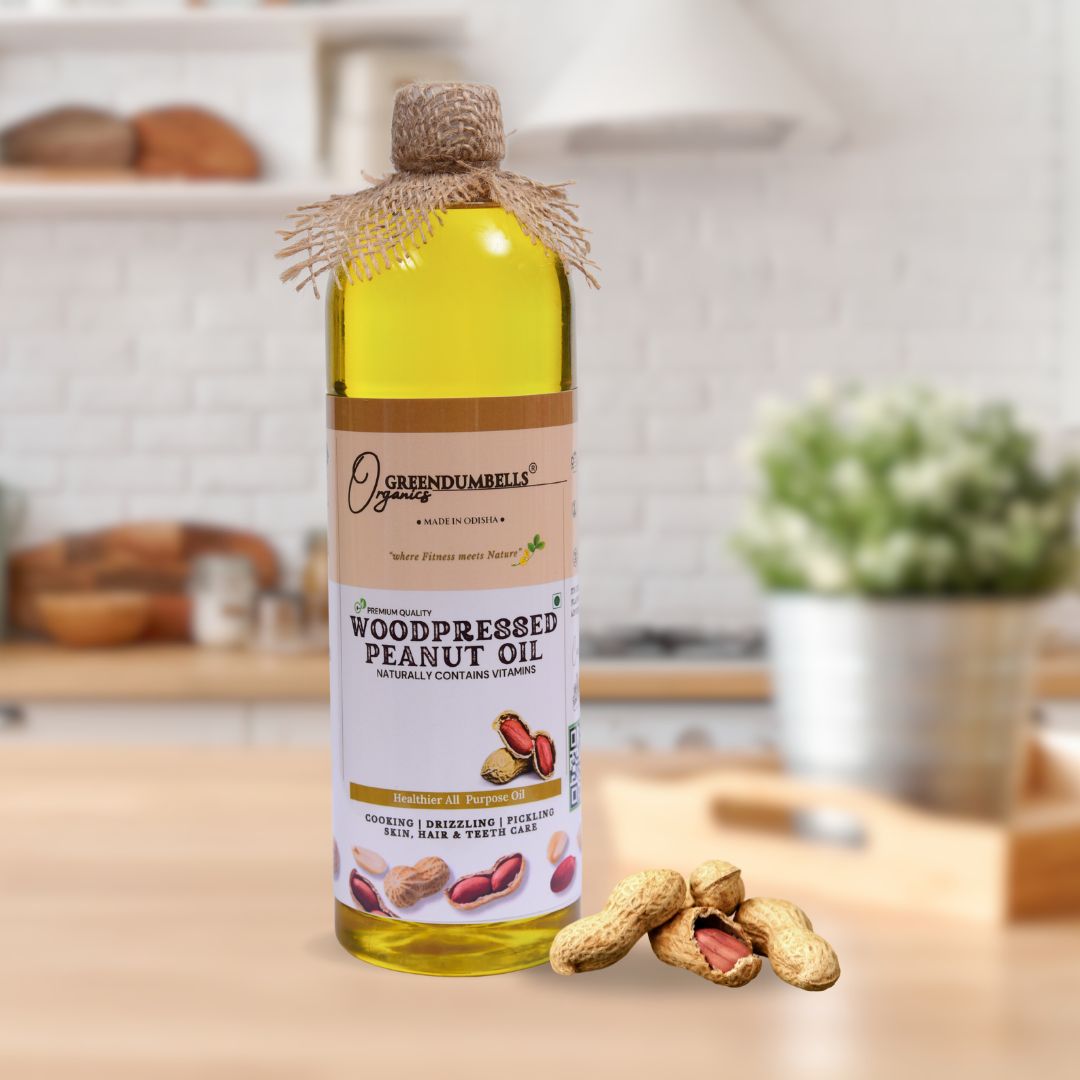 FI3 Cold Pressed Peanut Oil 1L – GreenDumbells Organics - Image 1