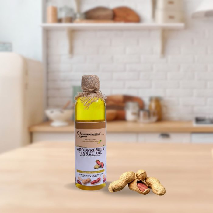 Cold Pressed Peanut Oil 500ml – GreenDumbells Organics - Image 1