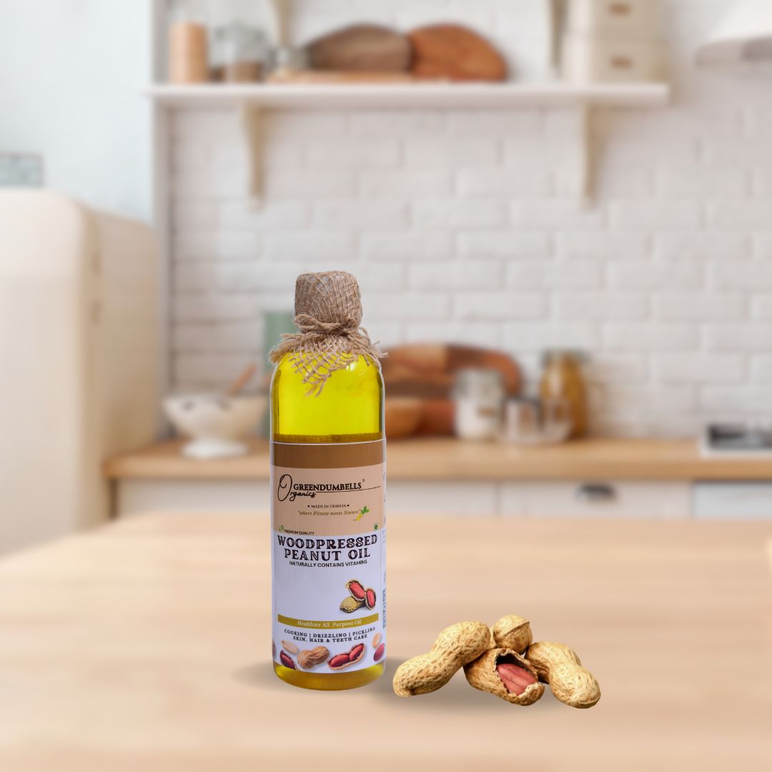 FI4 Cold Pressed Peanut Oil 500ml – GreenDumbells Organics - Image 1