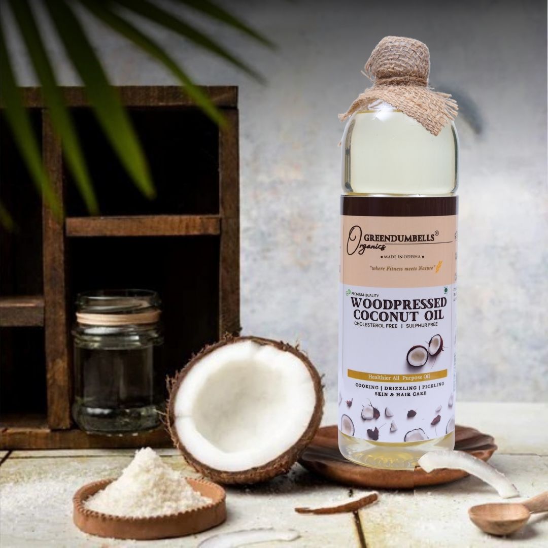 FI5 Cold Pressed Coconut Oil 1L – GreenDumbells Organics - Image 1