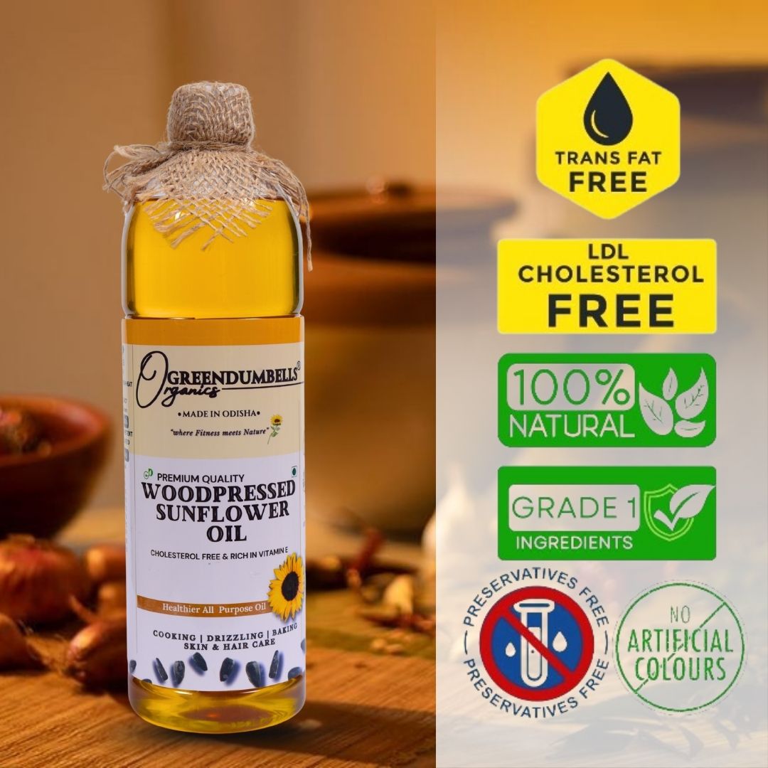 GD Product Img (1) Cold Pressed Sunflower Oil 1L – GreenDumbells Organics - Image 3