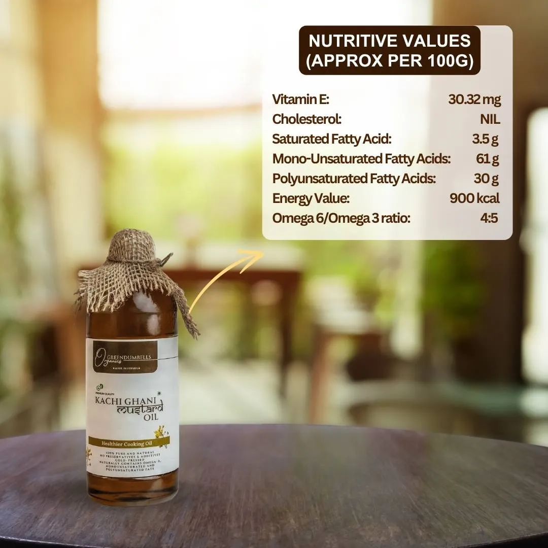 GD Product Img (1) GreenDumbells Organics Wood Pressed Mustard Oil – 500 mL - Image 4