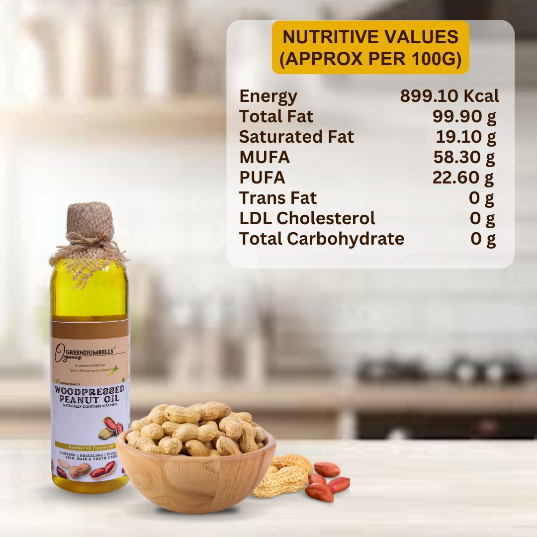 GD Product Img (9) Cold Pressed Peanut Oil 500ml – GreenDumbells Organics - Image 4