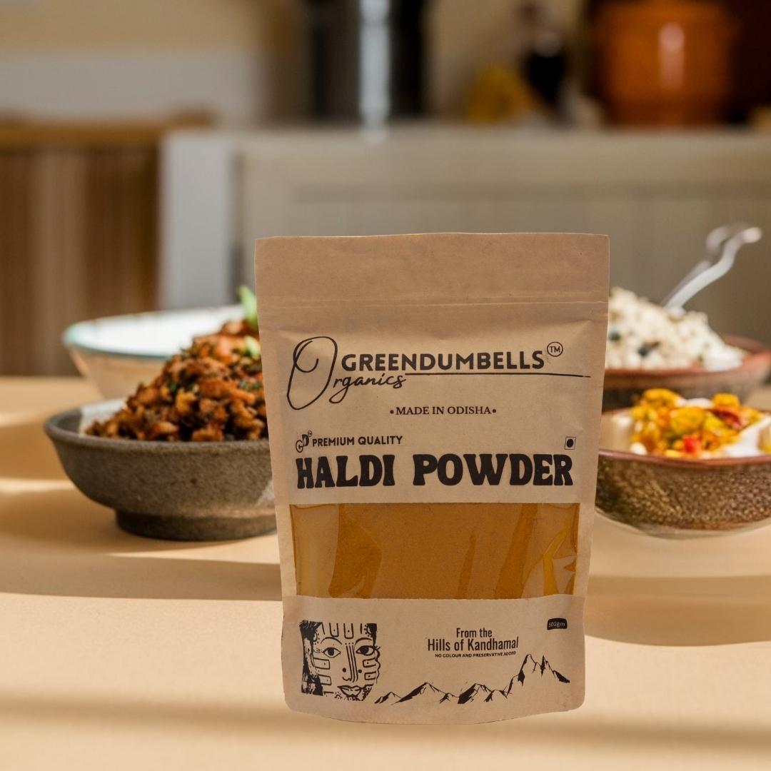 Haldi 200 GreenDumbells Organics Turmeric Powder | Haldi | Pasupu Podi – 200 GM - Image 1
