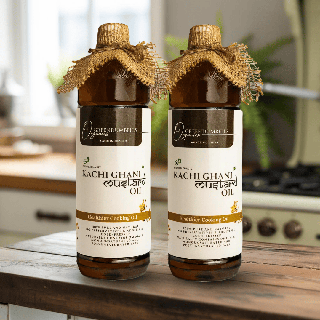 Mustard Oil Pack of 2 - 1 Litre each Mustard Oil Pack of 2 – 1 Litre each - Image 1