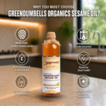 Greendumbells Wood-Pressed Sesame Oil - 500 mL - Image 2