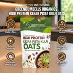 Kesar Pista Kulfi Protein Oats 450g | Greendumbells - Image 2