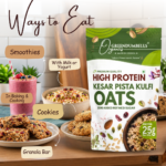 Kesar Pista Kulfi Protein Oats 450g | Greendumbells - Image 4