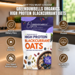 High Protein Blackcurrant Oats 450g | Greendumbells - Image 2