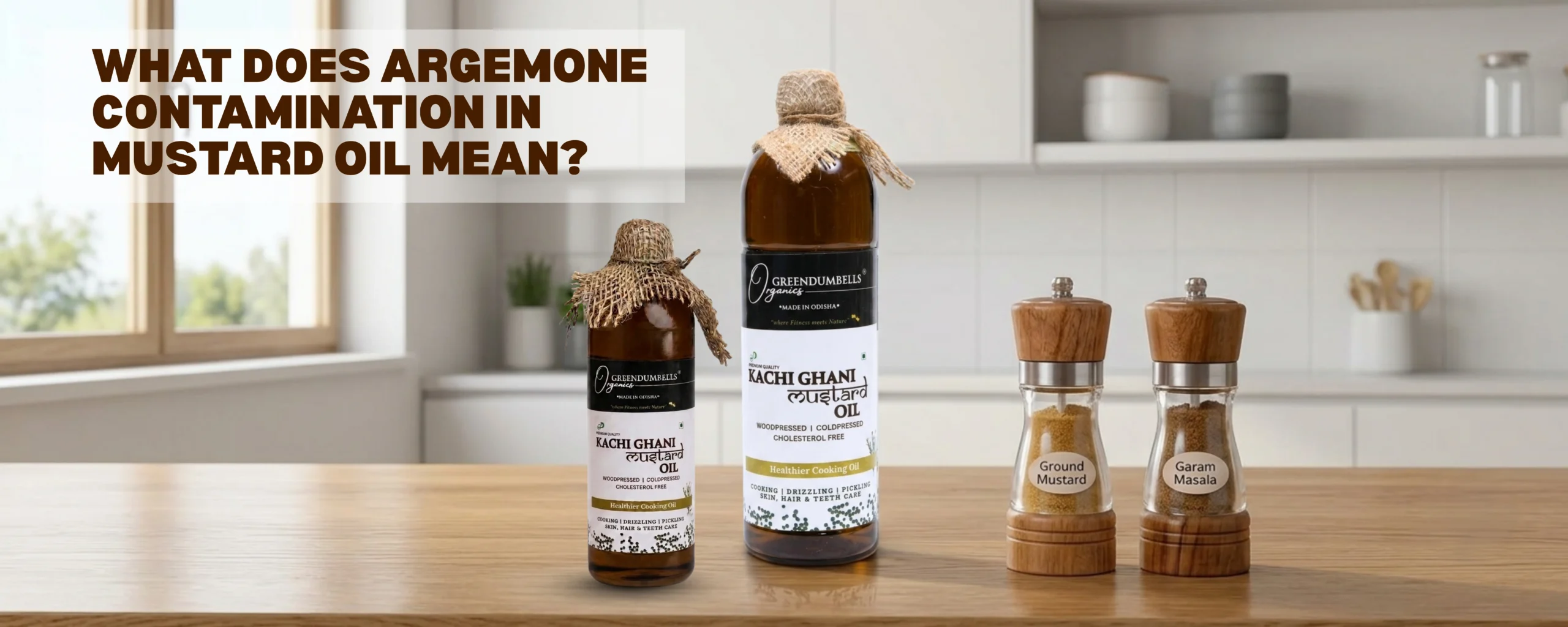What does argemone contamination in mustard oil mean?