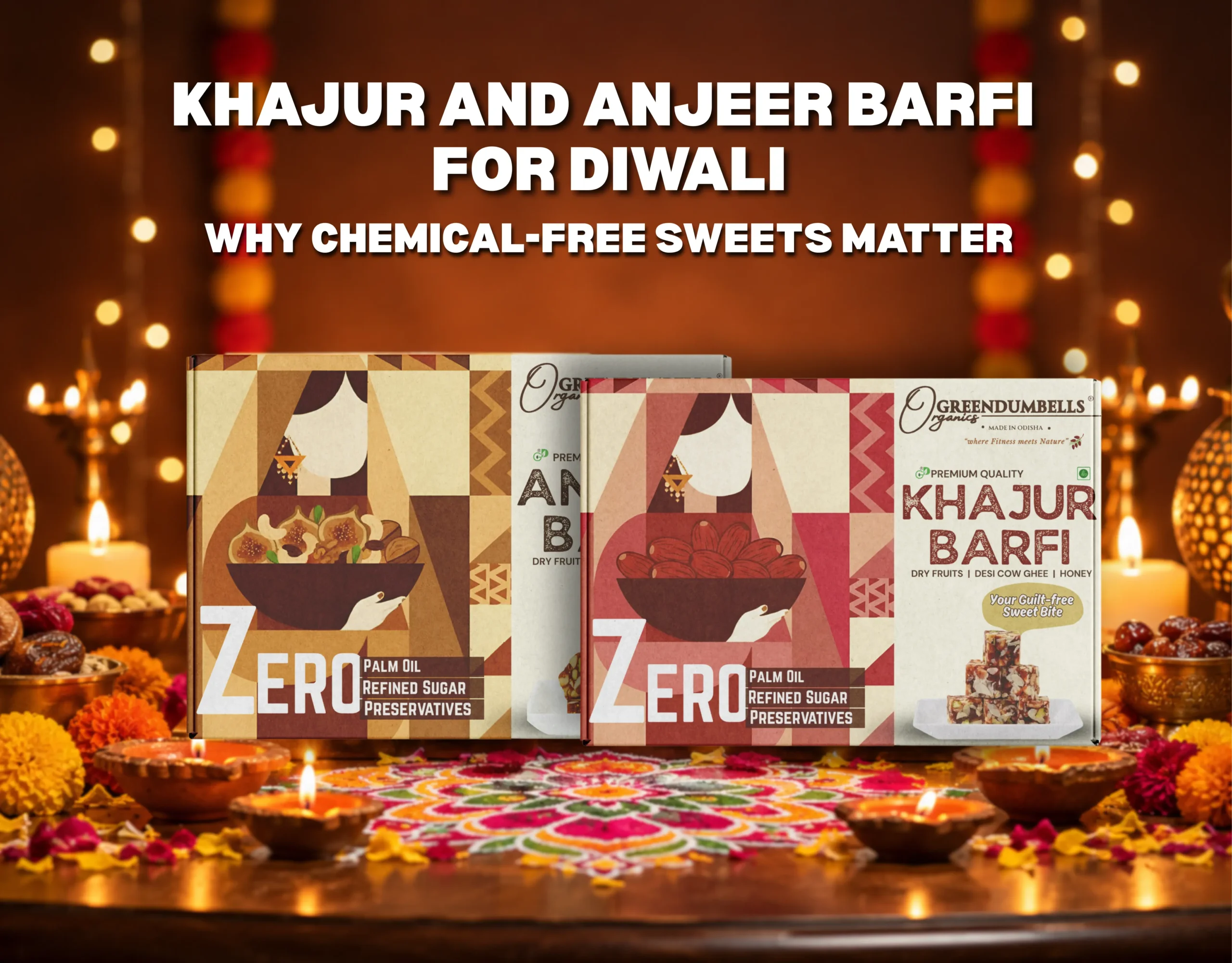 Khajur and Anjeer Barfi for Diwali: Why Chemical-Free Sweets Matter